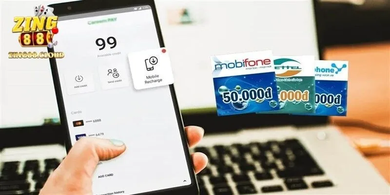 Rút tiền nhà cái an toàn qua thẻ cào di động